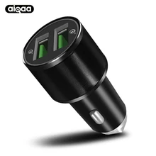 

Quick Charge 3.0 Car Charger For Mobile Phone Car-Charger Qualcomm Qc 3.0 2.0 Fast Charging Adapter Mini Car Dual Usb Charger