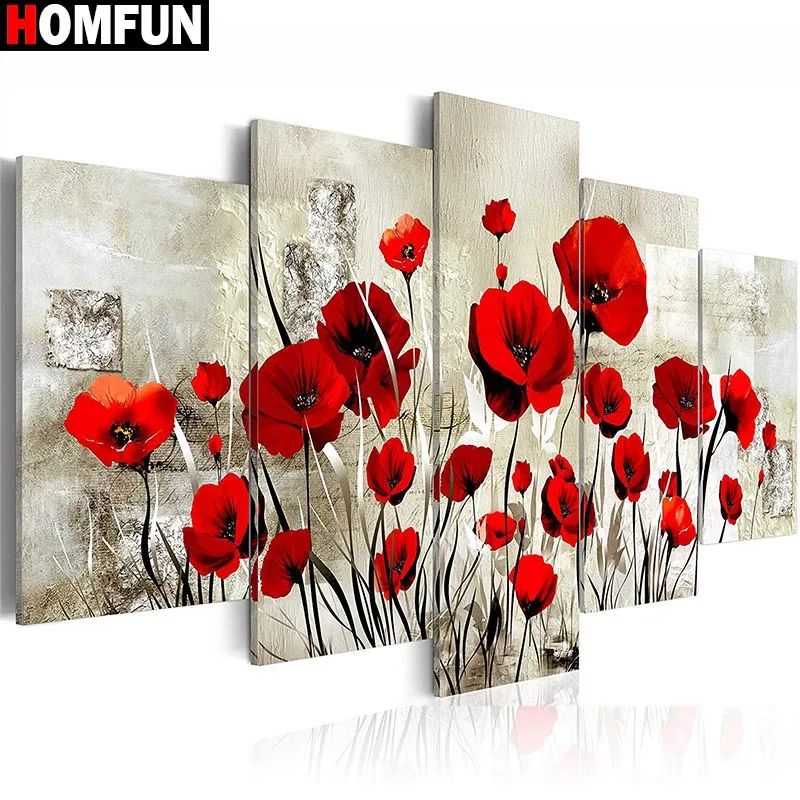 Набор для алмазной вышивки HOMFUN A15054 картина цветок с полными квадратными/круглыми