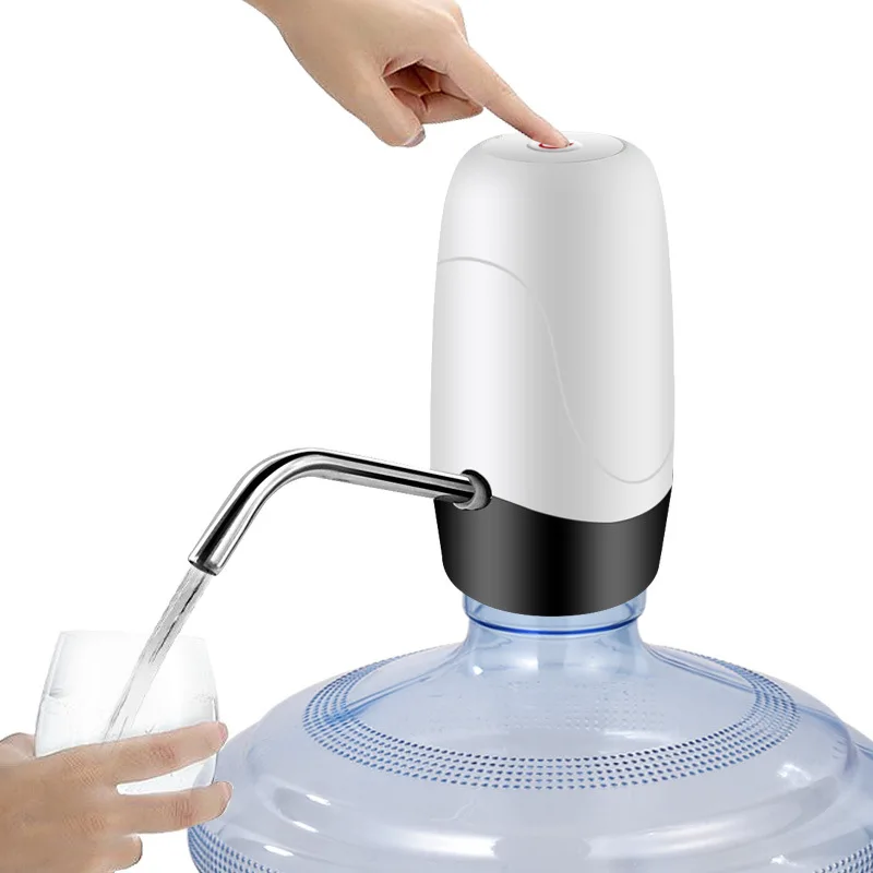 Dailywater Automatic Electric Water Pump Dispenser Drinking Bottle Switch USB Charging Portable 5 Gallon Adapted Barrelled - Цвет: Белый