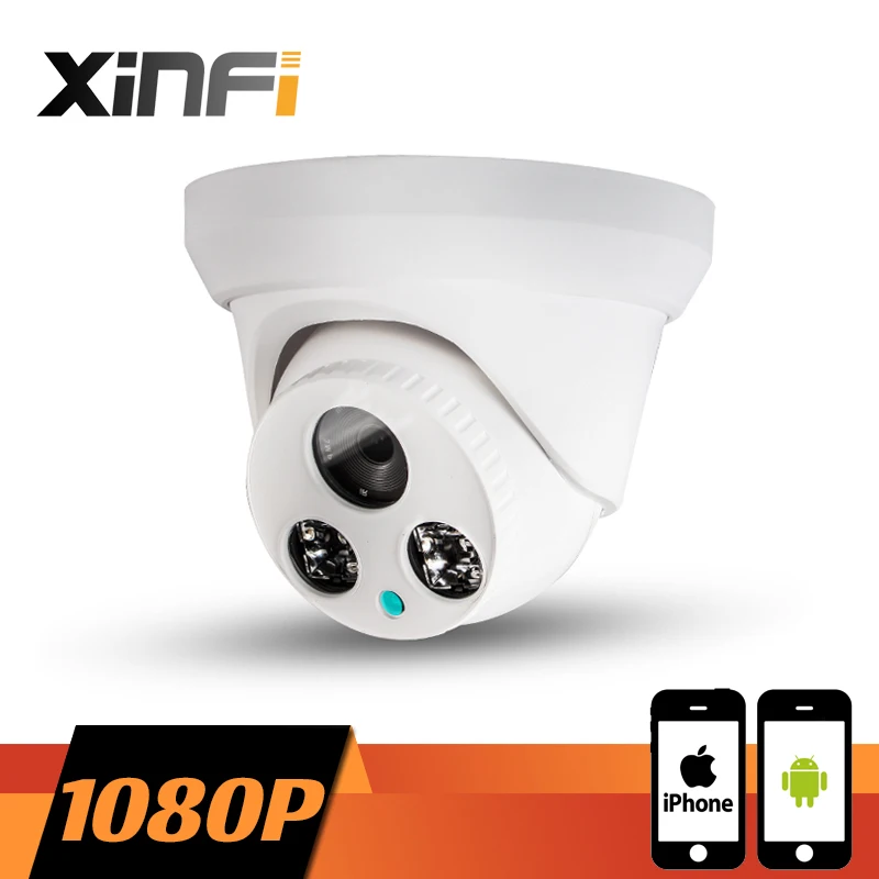 Xinfi HD 1920*1080 P Крытый сети Камера CCTV IP Камера купольные Камера 2.0 МП P2P Onvif 2.0 шт. и телефон удаленного просмотра