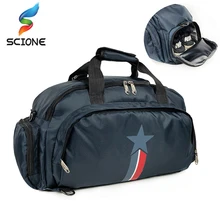 2018 Men Sports Gym Bag Women Fitness Travel Handbag Outdoor Waterproof Shoulder Bags with Separate Space For Shoes sac de sport