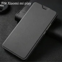 For Xiaomi mi play Case Xiaomi Play Flip Cover lea