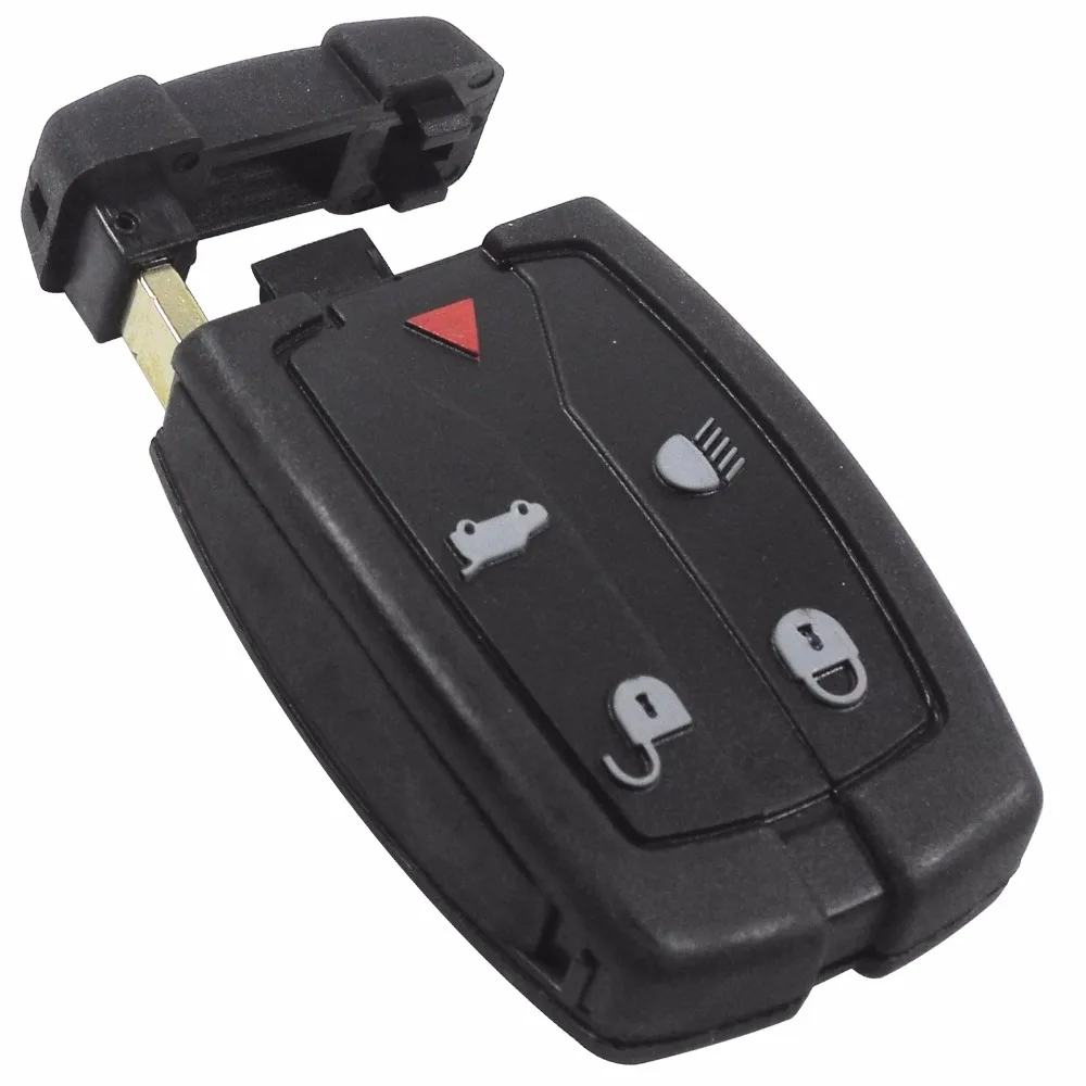 Replacement 5 Button Remote Key Shell Uncut Blade Fob Case Fit For Land Rover Freelander 2