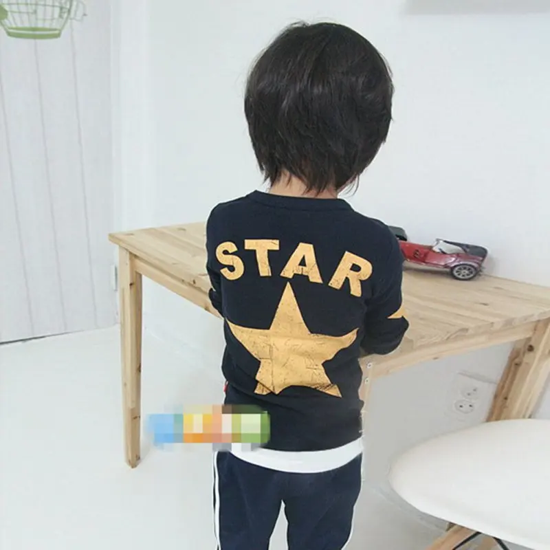 

Kids Boy Toddler Baby Shirts Star Pattern Long Sleeve Tops T-shirt Spring Clothing High Quality