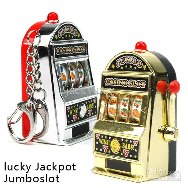 Mini Slot Machine Game Flashing Key Chains Lucky Charm Key Chain XUAN 