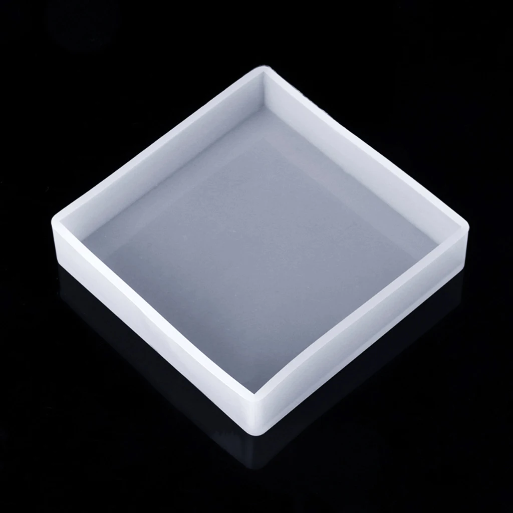 2 sets Silicone Mold Round/Square Mould for DIY Jewelry Coaster, Decorative Crafts Making Supplies for Home Party Decor DIY 