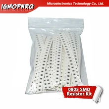 36 значение* 20 шт = 720 шт 0805 SMD Резистор Комплект 1% 1 Вт/8 Вт(1ohm~ 10 м ом) компонент diy Образцы комплект