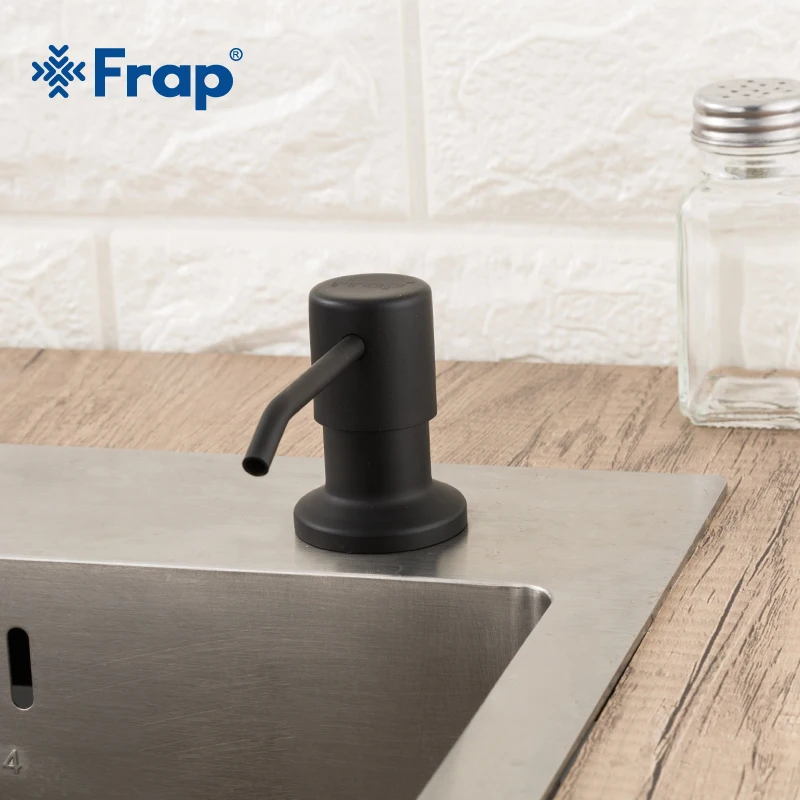 

FRAP Kitchen Sink Deck Mounted Soap Dispenser Plastic Nickle Brushed Finishing Painting Soap Dispenser