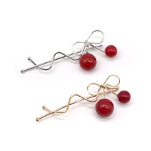 Для женщин девушка шпилька искусственный жемчуг Свадебная заколка для волос свадебный головной убор Шпильки стильная клипса инструменты плетение G0313