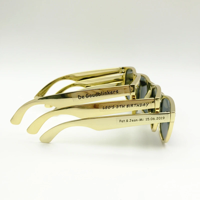 10 pares de moda gafas de sol baratas boda oro gafas de sol fiesta regalos de boda para los regalos de la ducha de bebé|Obsequios para fiestas| - AliExpress