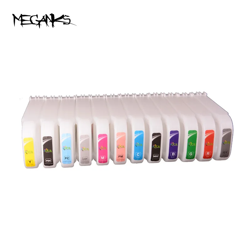 12 colors 700ml 706 empty refill ink cartridge for Canon ipf 8300 8310 printer ink cartridge