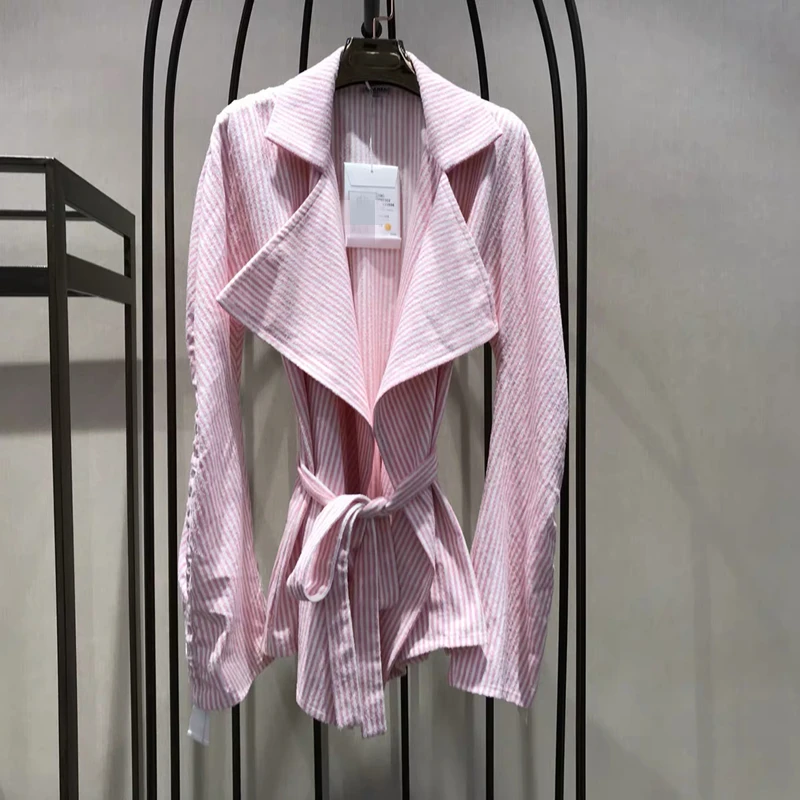 2017 Autumn Fashion Vintage women Coat Turn down Collar