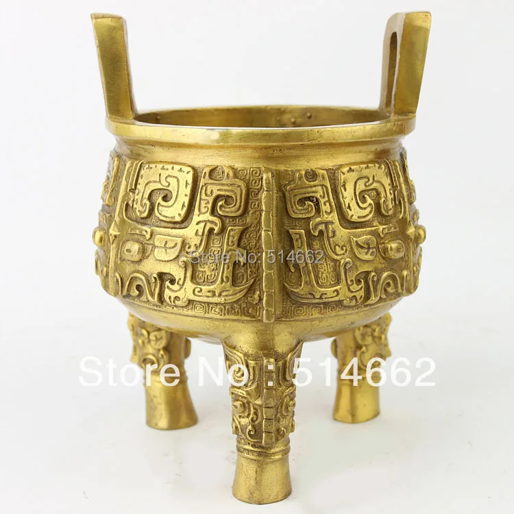 FengShui ANTIQUE CHINESE BRASS BAODING/CHINESE DING/ANTIQUE DINGin Statues & Sculptures from