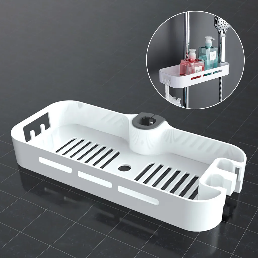 Стеллаж для ванной комнаты, душевой поддон, держатель для ванной комнаты, органайзер, полка для ванной комнаты