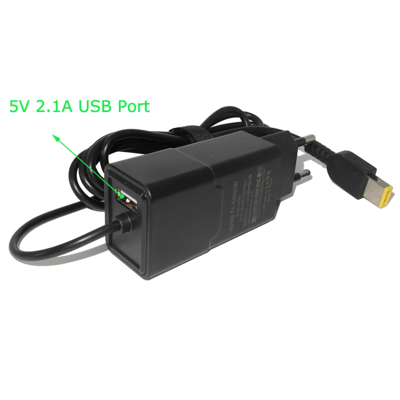 2 в 1 Портативное зарядное usb-устройство для lenovo IdeaPad Yoga 2 11 11 s 13 2 Pro13 Flex 2 15 15D 14 10 G40 G50 S21 U430 U530 адаптер переменного тока