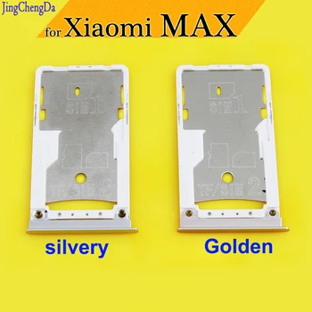 

JCD New For Xiaomi MI MAX SIM Card Tray Slot Holder Adapter Replacement Parts for Xiaomi MAX silvery/Golden