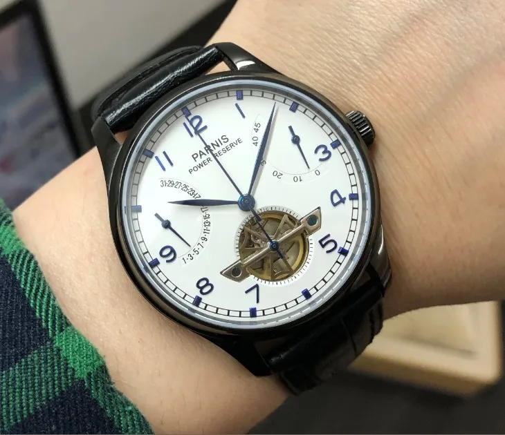 43 مللي متر PARNIS الآسيوية ST25 التلقائي الذاتي الرياح الميكانيكية حركة ساعة رجالي PVD حالة قوة الاحتياط ساعات آلية rnma2 43 مللي متر PARNIS الآسيوية ST25 التلقائي الذاتي الرياح الميكانيكية حركة ساعة رجالي PVD حالة قوة الاحتياط ساعات آلية rnma2