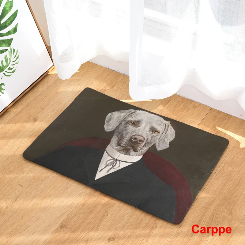 2017 Dog People Print Carpets Non-slip Kitchen Rugs for Home Living Room Floor Mats 40x60cm