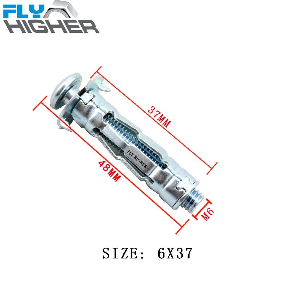 6X37(610) 50 шт./упак. гипсокартон металлический анкер для пустотелых конструкций/настенный якорь/якорь полости