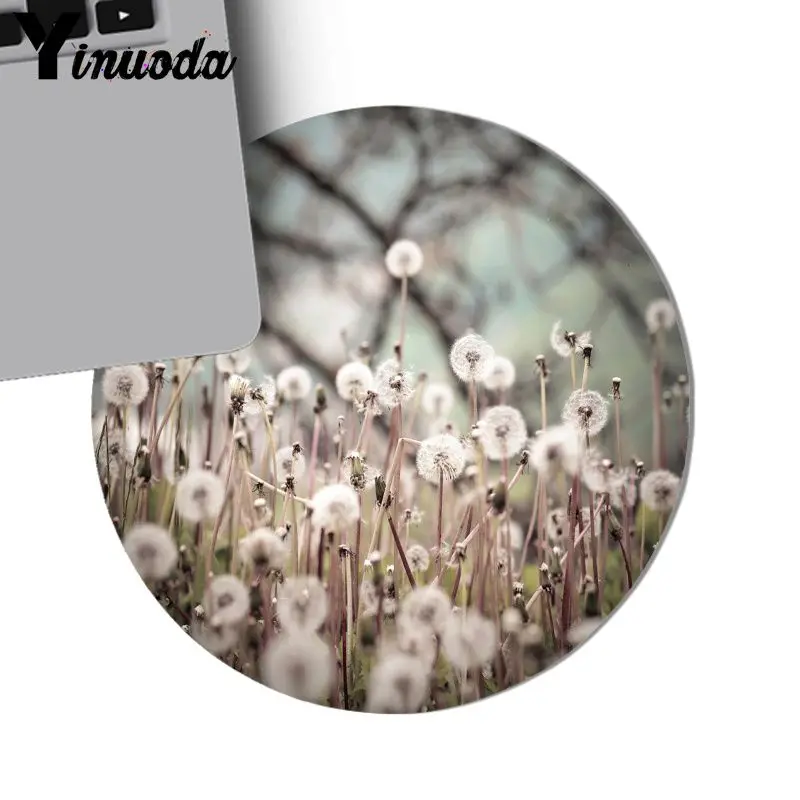 Yinuoda Custom Skin Dandelion Flowers Rubber PC Computer Gaming mousepad DIY Luxury High-end Protector mousepad gamer