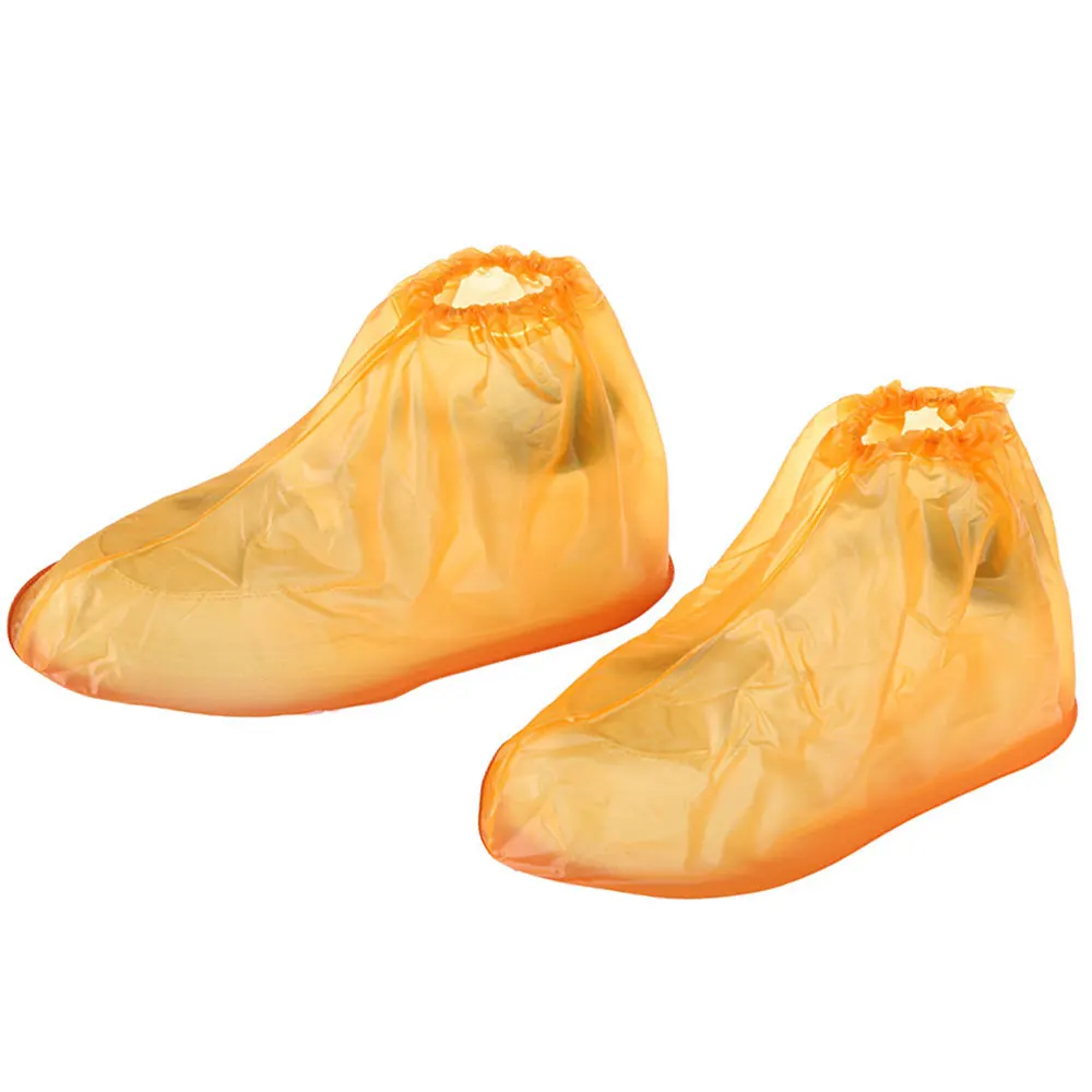 Унисекс, покрытие для ног, многоразовые галоши для защиты от дождя, водонепроницаемая защитная обувь, обувь для дождя, Нескользящие бахилы, подарок, Лидер продаж - Цвет: orange
