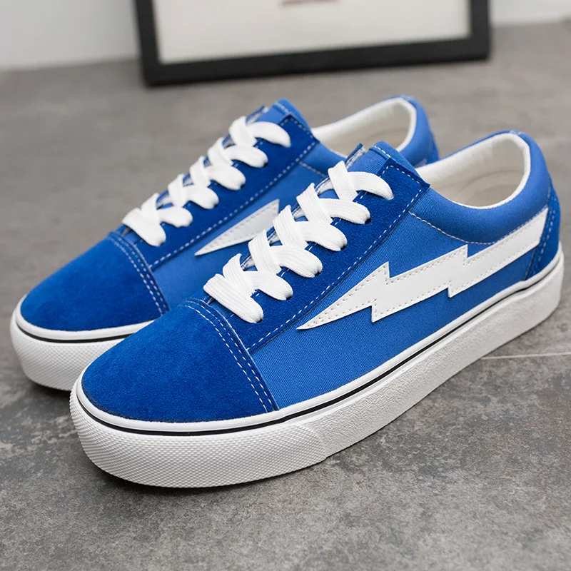 

2018 spring new lightning canvas shoes couple models casual sports running shoes flat men women single shoes zapatos de mujer