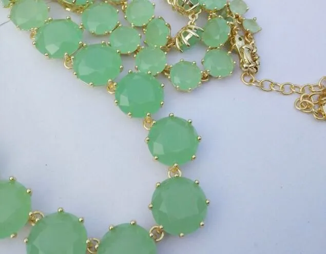 CSxjd высококачественное роскошное ожерелье зеленое ожерелье со стеклянными кристаллами Длинное Ожерелье Цепочка на свитер элегантное женское ожерелье ювелирное изделие