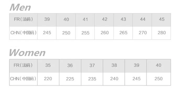 light shoe size