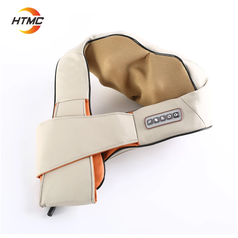 

Electrical Neck Shoulder Back Body Massager Shiatsu Heat Kneading Massage with Infrared Heating Car Home Masaj Device with Box