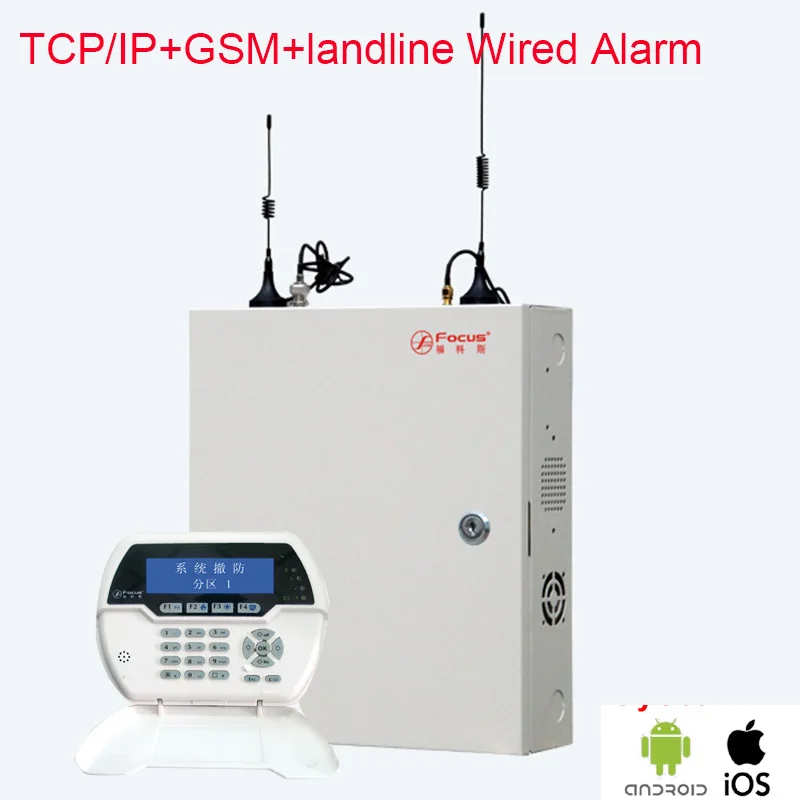 2019 лучшая промышленная Проводная система сигнализации TCP/IP GSM PSTN с функцией