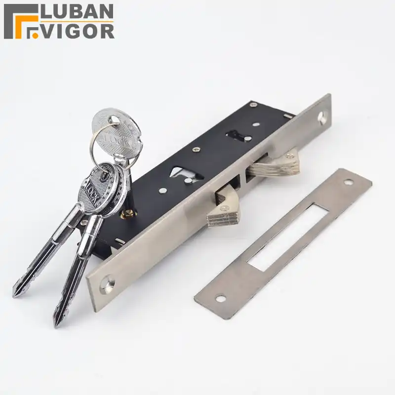 Bloqueo de gancho de puerta deslizante, mango redondo negro, bloqueo de