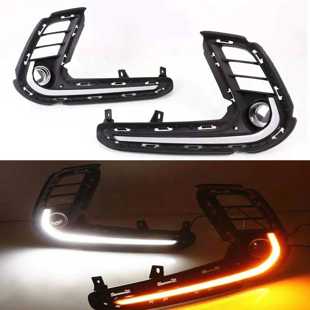 Car Daytime Running Lights Front Bumper White DRL