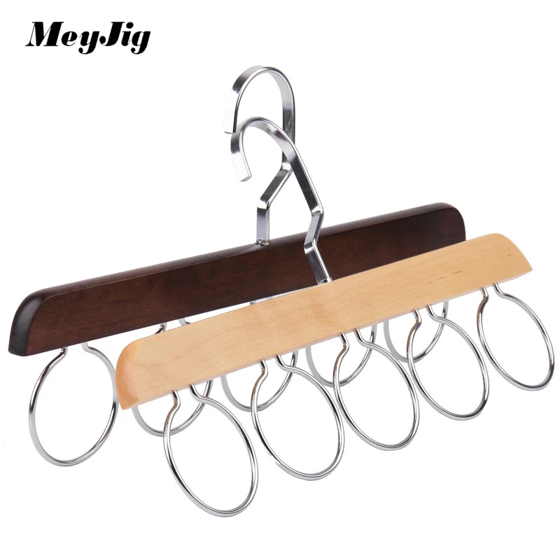Solid Wood Belt Rack Organizer Belt Tie Hanging Rack Scarf Towel