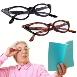 Для женщин Кошачий глаз Очки для чтения для женщин дальнозоркостью очков очки Смола, лен + 1.0 + 1.5 + 2.0 + 2.5 + 3.0 + 3.5
