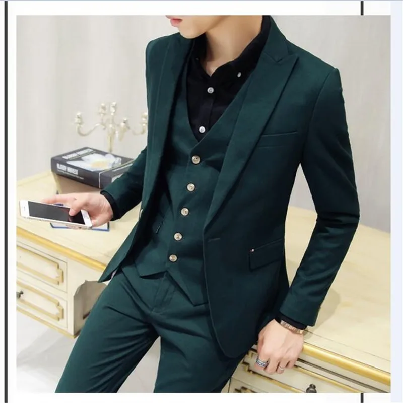 Coat pant deals dark green colour