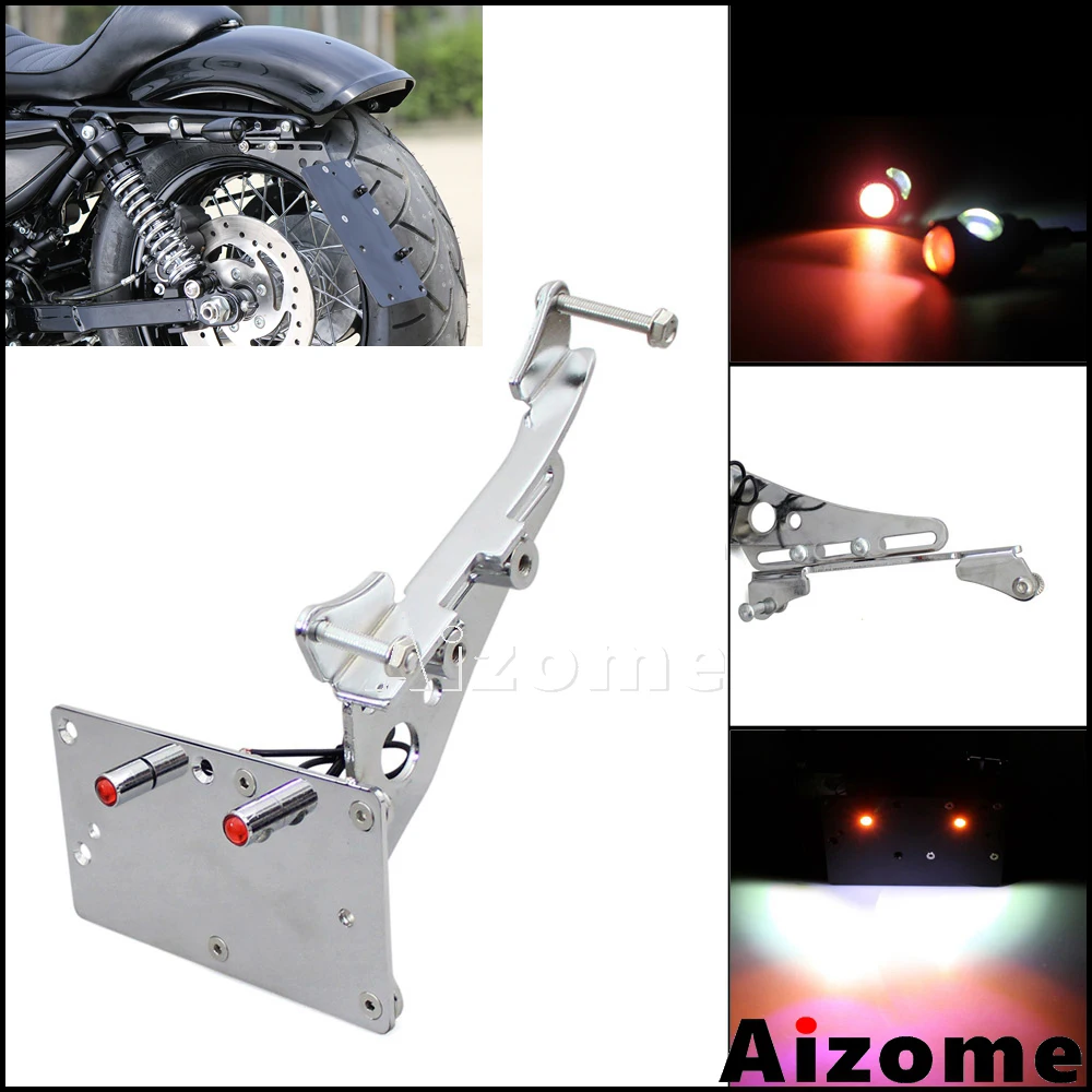 Держатель номерного знака 4 &quotX 7&quot для Harley Sportster XL883 XL1200 48 72 Iron 883 2017 боковое