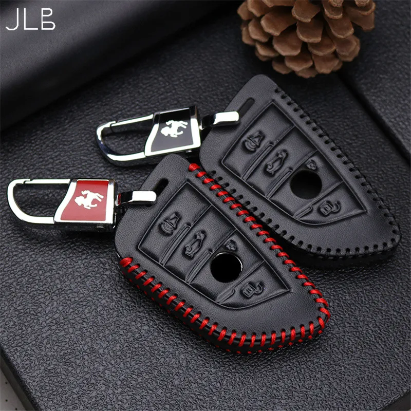 JLB Key Case for Car BMW X5 F15 E53 E70 X3 E83 X1 F48 X4 Z3 E90 E46 F30 G30 F20 e90 M Accessories Leather | Автомобили и
