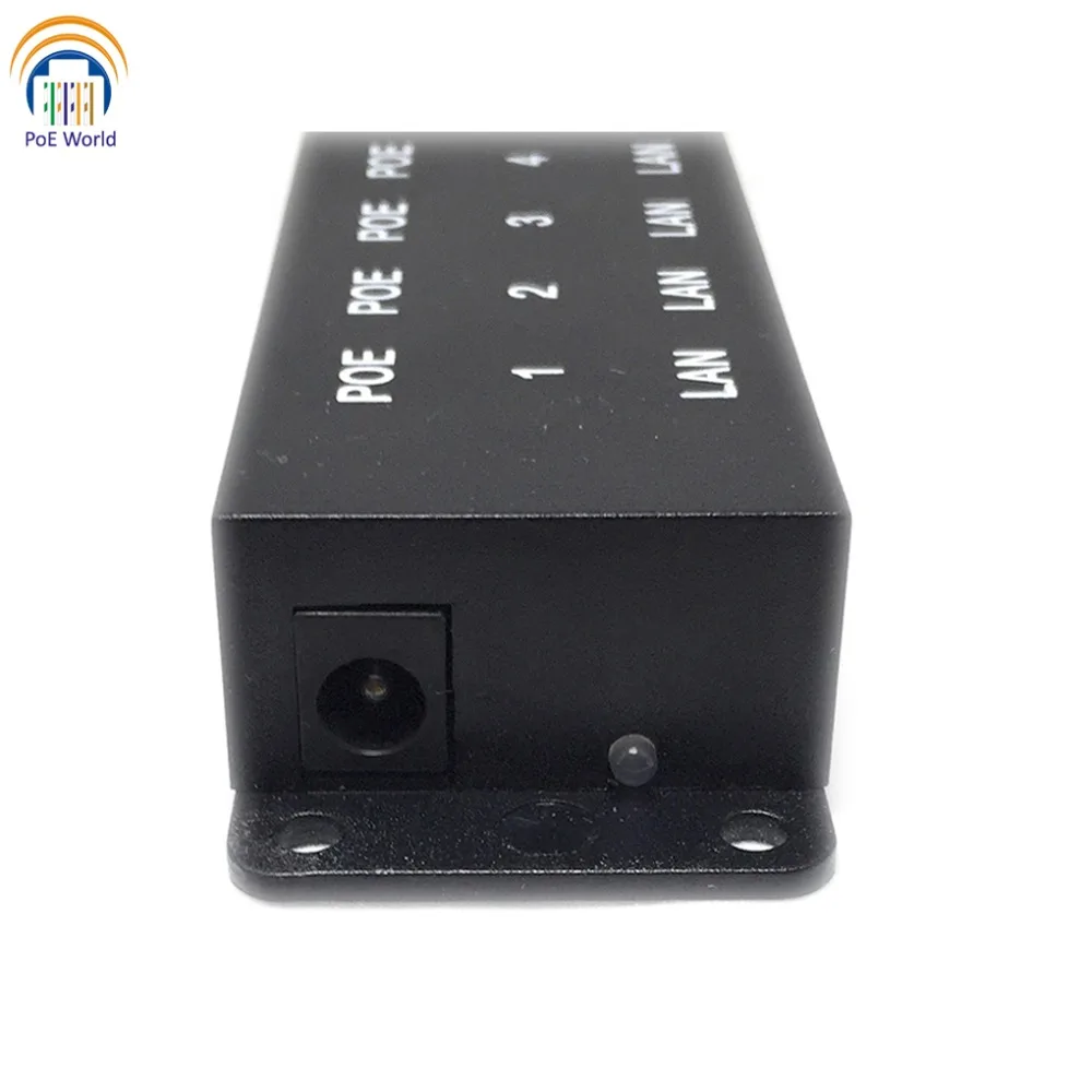 PoE World пассивный инжектор с 8 портами питания по Ethernet 24 в/48 в для IP камер