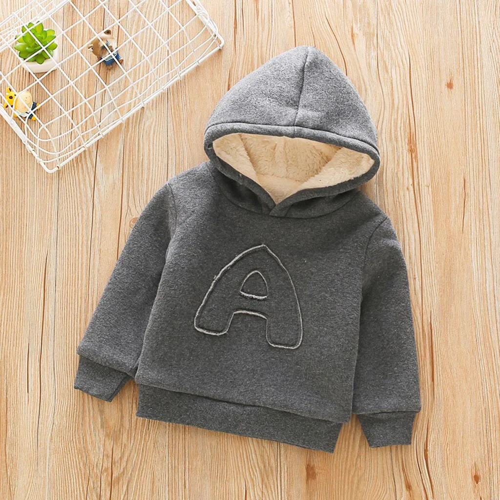 Toddler Kids Baby Boys Sweatshirts Autumn Children Hooded long sleeve
