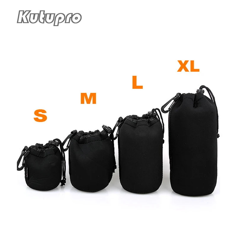 

kutupro 3mm thick roughly Belt Loop Worldwide Matin Neoprene waterproof Soft Camera Lens Pouch bag Case Promotion