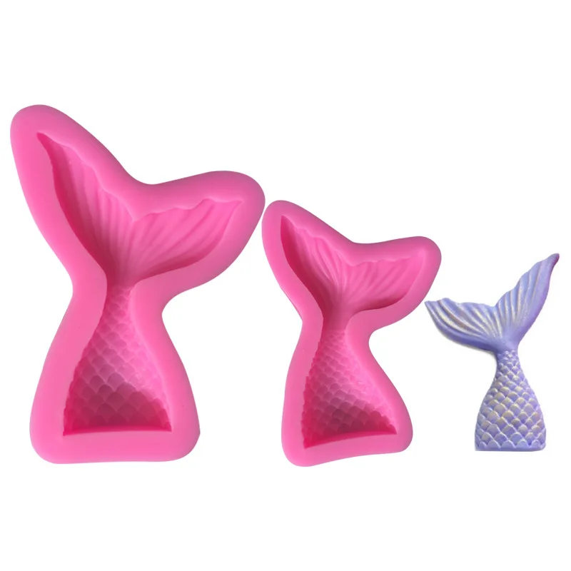 

1PC Dessert Chocolate Chip Cookies Mermaid Tail Silicone Cake Mold Cake Decorating Candy Soap Molds Fondant Mold LB 398