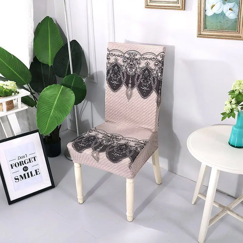 

Flower Home Decoration High Elastic Seat Case Restaurant Hotel Office Chair Cover spandex chair cover
