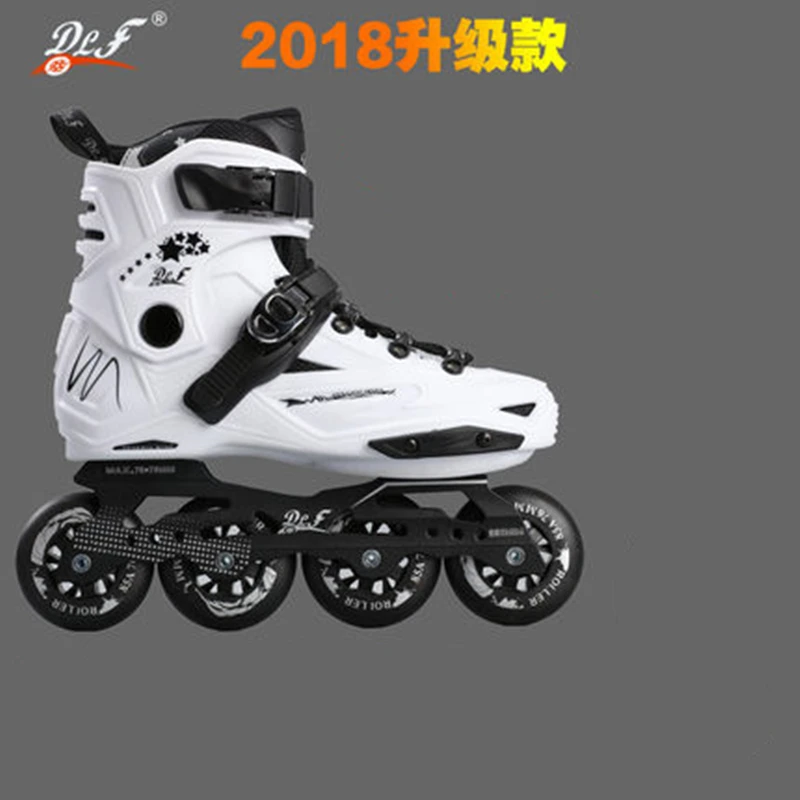 الشريحة تصميم مضمنة سباق التعرج ل انزلاق FSK أسود أبيض الذهبي أوروبا 35 إلى 44 85A بو التزلج عجلة سبيكة CNC ل سيبا HV