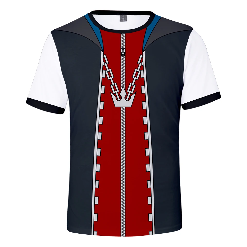 

New Kingdom Hearts Harajuku 3D T Shirts Men's /Women's Fashion Summer High Quality T Shirt Mens Breathable Tops