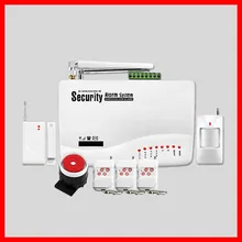 GSM01 Беспроводной/проводной Телефон SIM GSM Домашняя Охранная GSM Сигнализация Английский Русский Spansih Голосовые Подсказки Сигнализация Датчик комплект