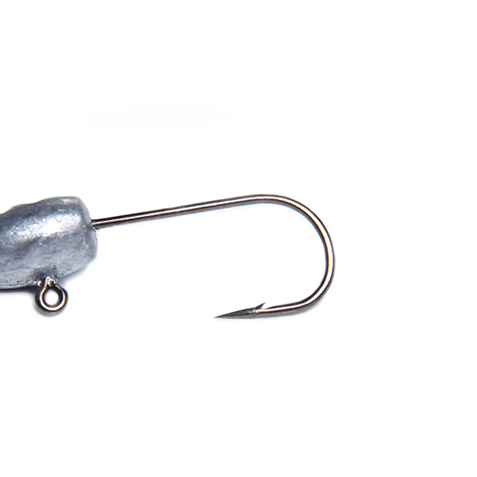 GoByGo 20Pcs/Lot Exposed Lead Jig Head 27mm 3g Barbed Hook Soft Lure Jigging Hook Fishing Hooks Fishing Tackle WLHO04 GoByGo 20Pcs/Lot Exposed Lead Jig Head 27mm 3g Barbed Hook Soft Lure Jigging Hook Fishing Hooks Fishing Tackle WLHO04