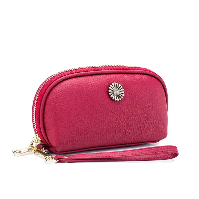 

Designer Brand Genuine Leather Women Wallets Long Zippers Purse Ladies Leather Wallet Female Clutch Big Capacity Fashion Wallet