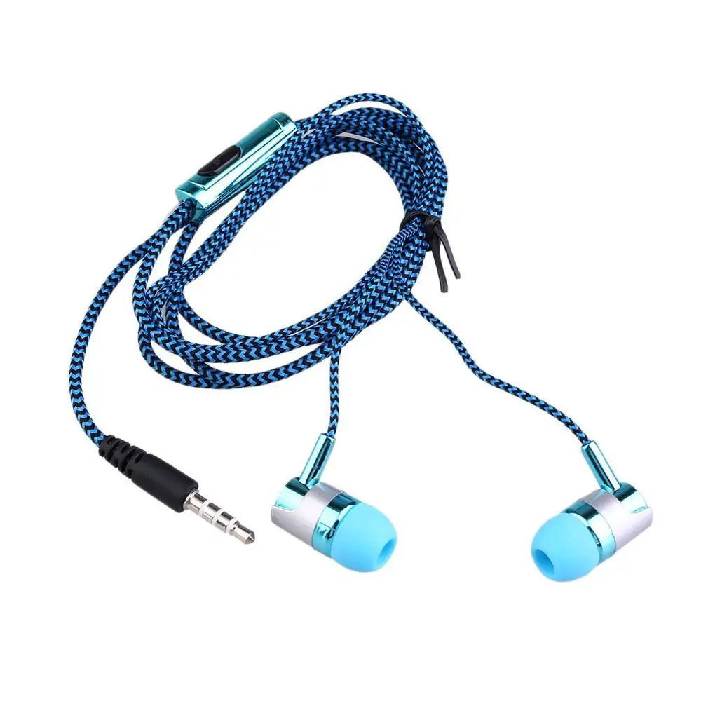 

Professional KY-38 In-ear Earphones 32 ohm Color Cloth Line Heavy Bass Sound In Ear Music Earphones Universal Mobile Phone