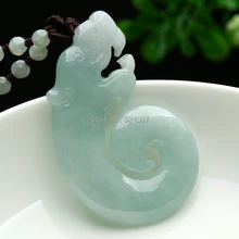 Из натуральной грузов нефрита подвески Знак Длинный yupei рука полированный нефрита Бирмы jade pendant Эрон