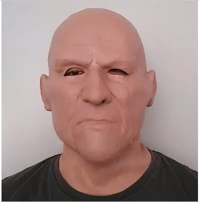 

Top Grade 100% Realistic Latex Adults' Halloween Deluxe Latex Full Head Old Man Mask Breaking Bad Man Mask Human Face Mask Toys